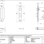 aged bronze 3" euro profile sash lock