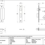 polished bronze 3" euro profile sash lock
