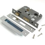 polished ss 3" euro profile sash lock