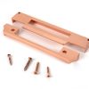 polished bronze ½" rebate kit for euro sash lock