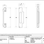 polished bronze ½" rebate kit for euro sash lock
