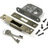 aged brass 2½" 5 lever bs dead lock