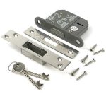 polished chrome 2½" 5 lever bs dead lock