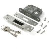 satin chrome 2½" 5 lever bs dead lock