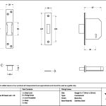 pewter 2½" 5 lever bs dead lock ka