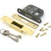 polished brass 2½" 5 lever bs dead lock ka