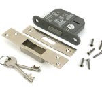 polished nickel 2½" 5 lever bs dead lock ka
