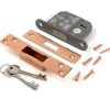 polished bronze 2½" 5 lever bs dead lock ka
