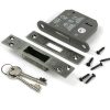 pewter 3" 5 lever bs dead lock ka