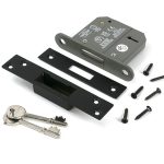 aged bronze 3" 5 lever bs dead lock ka