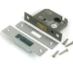 satin chrome 2½" euro profile dead lock