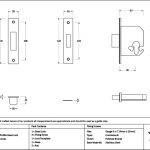 polished bronze 2½" euro profile dead lock