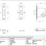 polished brass 3" euro profile dead lock
