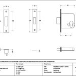 satin brass 3" euro profile dead lock