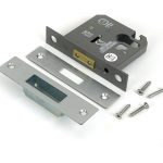 satin chrome 3" euro profile dead lock