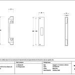 aged brass ½" rebate kit for euro dead lock