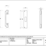 polished nickel ½" rebate kit for euro dead lock