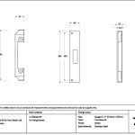 satin chrome ½" rebate kit for euro dead lock