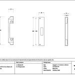 aged bronze ½" rebate kit for euro dead lock
