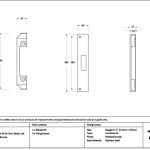polished bronze ½" rebate kit for euro dead lock