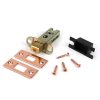 polished bronze 2½" heavy duty tubular deadbolt