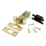 polished brass 3" heavy duty tubular deadbolt