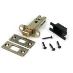 aged brass 3" heavy duty tubular deadbolt