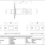 satin chrome 3" heavy duty tubular deadbolt