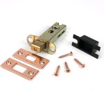 polished bronze 3" heavy duty tubular deadbolt