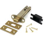 satin brass 4" heavy duty tubular deadbolt