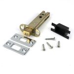 polished chrome 4" heavy duty tubular deadbolt