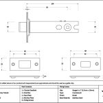 polished ss 4" heavy duty tubular deadbolt