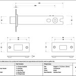 polished nickel 5" heavy duty tubular deadbolt