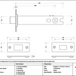 polished chrome 5" heavy duty tubular deadbolt
