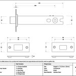 satin chrome 5" heavy duty tubular deadbolt