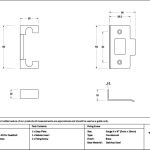 polished brass ½" rebate kit for deadbolt