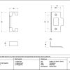 satin brass ½" rebate kit for deadbolt