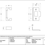 polished bronze ½" rebate kit for deadbolt