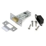 satin chrome 2½" tubular mortice latch