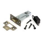 aged brass 3" tubular mortice latch