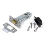satin chrome 3" tubular mortice latch