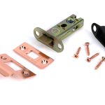 polished bronze 3" heavy duty latch