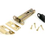 polished brass 4" heavy duty latch