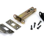 aged brass 4" heavy duty latch