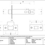 satin brass 4" heavy duty latch