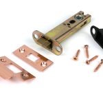 polished bronze 4" heavy duty latch