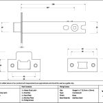 satin brass 5" heavy duty latch