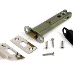 polished nickel 5" heavy duty latch