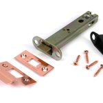polished bronze 5" heavy duty latch