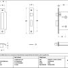 polished brass 2½" heavy duty bathroom mortice lock